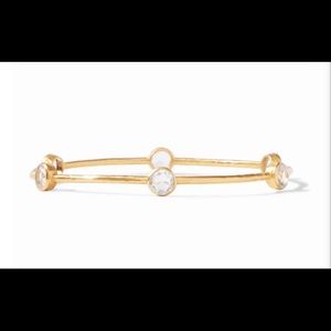 SET/2 Julie Vos Moonstone Milano & Monterey Bangle